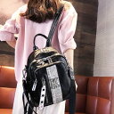 2色 リュック リュックサック シンプル K インパクト 大きめ 大き目リュック 煌びやか 柄 プリント バッグ レディース ジッパー 遠足 登山 山登り 学生...