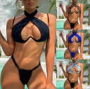ブラジリアン ビキニ マイクロビキニ セクシー 水着 レディース かっこいい 個性的 カットオフ ふんどし風 黒 青 無地 ヒョウ柄 レオパード 海外 三角ビキニ 紐ビキニ マーブル模様