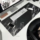 2色 マウスパット オフィス デスクマット インテリア パット マット パソコン おしゃれ 大理石 マーブル 模様 大きいサイズ 大きめ かっこいい リモートワーク 高級感 インスタ映え(2)