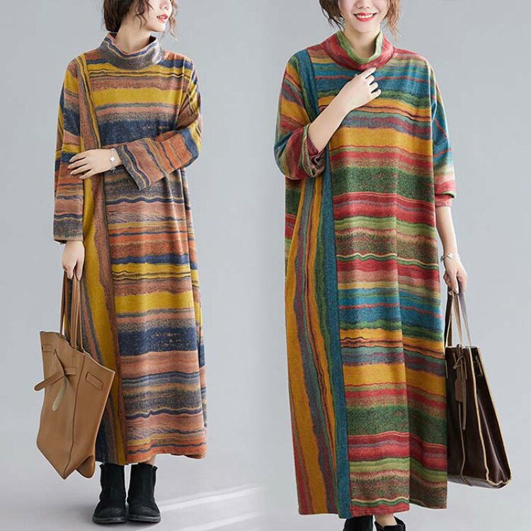 ワンピース レディース 秋冬 長袖 ロングワンピース きれいめ Aライン フレアワンピース 切り替え ワン..