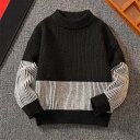 子供服 ニット キッズ ジャガードニット トップス セーター プルオーバー 丸首 クルーネック 長袖 無地 可愛い 女の子 男の子 キッズ用 子ども服 春 秋 ...