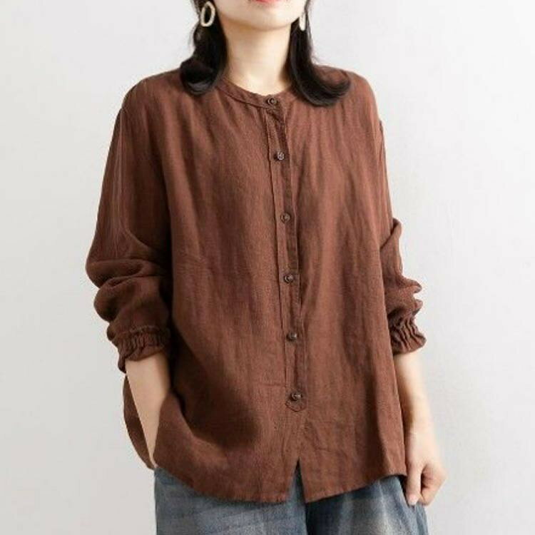 大人可愛い シャツブラウス シャツ 長袖 フリ...の紹介画像2