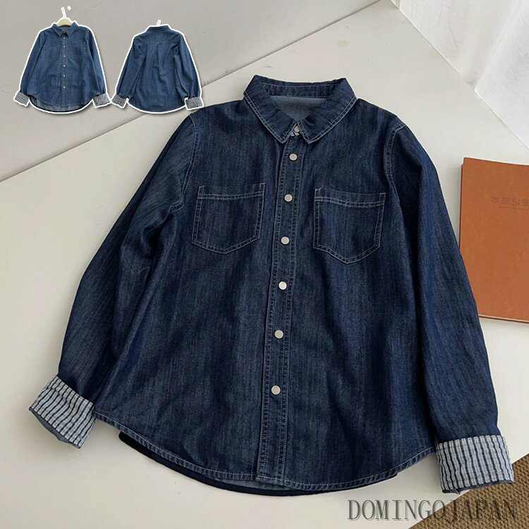 デニムシャツ 長袖 秋 レディース シャツ 長袖シャツ ライトアウター ゆったり カジュアル トップス コ..