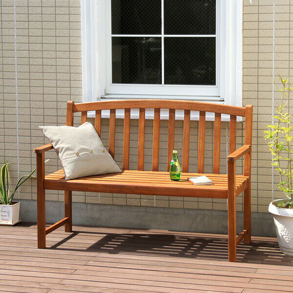 ガーデンベンチ 木製 屋外 長椅子 木 おしゃれ ガーデンベンチチェア ガーデンチェア ベンチ 背もたれ あり 幅128 天然木 スツール 北欧 ナチュラル シ...