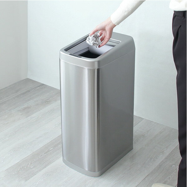 ゴミ箱 ダストボックス おしゃれ ふた付き 50リットル 自動 自動ゴミ箱 センサー キッチン 50L 自動開閉 大容量 センサー付きゴミ箱 ごみ箱 くずかご ...