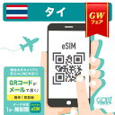 【現地で使用できるタクシークーポン券配布中!】タイNo1キャリア Dtac eSIM タイ eSIM 簡単設定 データのみ利用可能 4G 高速データ通信 タイ旅...