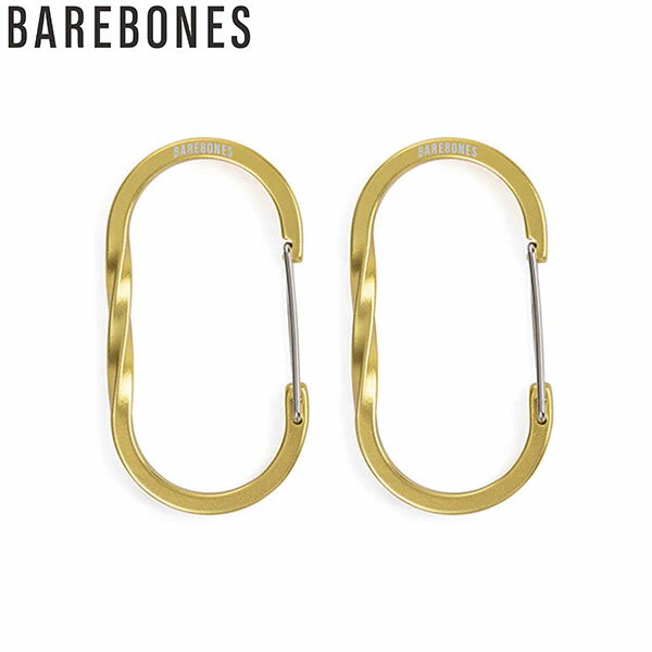 ベアボーンズ BAREBONES STC-628 ワイヤーゲートカラビナ M 2pc ゴールド BBL20230033056005