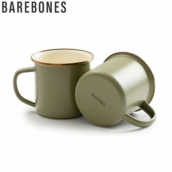 ベアボーンズ BAREBONES マグカップ CKW-1027 エナメル 2トーン カップ2個セット オリーブドラブ BBL20235058048000