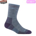 ダーンタフ DarnTough 靴下 レディース Ws ハイカー マイクロクルー ミッドウェイト クッション ライトデニム 1903-light denim D...