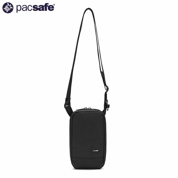 パックセーフ PacSafe ショルダーバッグ 斜めがけ RFIDセーフ テッククロスボディ ジェットブラック スキミング防止 盗難防止 旅行 トラベル PAC12970385130000
