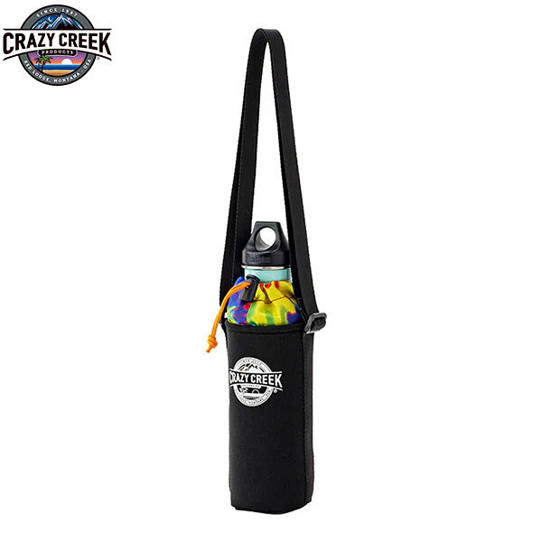 Pouch - クレイジークリーク CRAZYCREEK ボトルカバー CC BOTTLE GUARD ブラック ネオプレーン ショルダー 水筒 ペットボトル 保温 保冷 CRC12596020001000