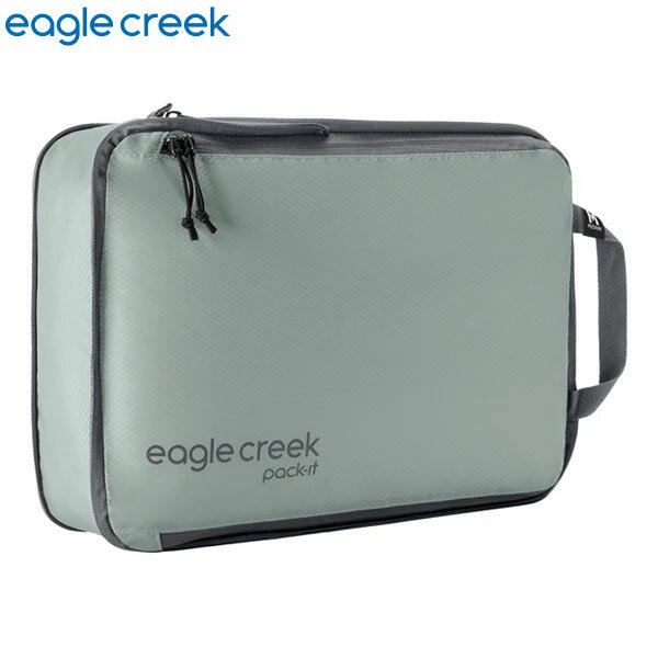イーグルクリーク EagleCreek 圧縮 ポーチ 小物入れ 収納 パックイット アイソレート COMPキューブM ストームグレー EC040403367 整理 出張 EAG11862375367000