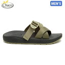 チャコ Chaco メンズ サンダル Ms クッシュZ スライド モッシーオリーブ スライドサンダル 軽量 速乾 普段履き CHA12366184021(4)