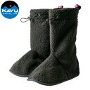 カブー KAVU ルームシューズ ニューボアソックス ブラック KAV19821706201