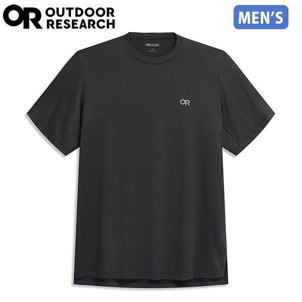 乐天商城 - アウトドアリサーチ OUTDOOR RESEARCH Ms アクティブアイスサン S/S Tee ブラック 半袖Tシャツ メンズ 吸汗速乾 冷感 UVカット UPF50+ OR19846285001