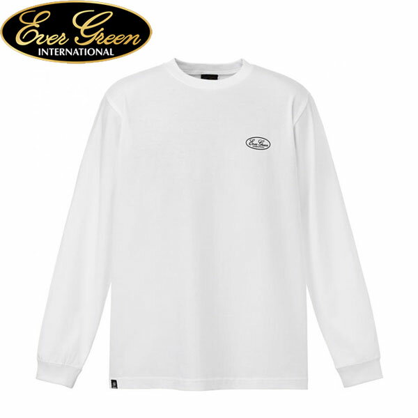 エバーグリーン EVERGREEN スタンダードロングTシャツ ホワイト 長袖Tシャツ メンズ AZREVG285