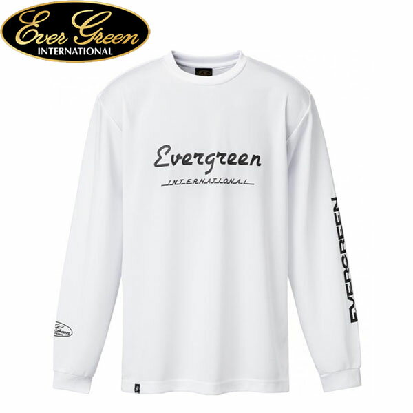 エバーグリーン EVERGREEN ドライロングTシャツ Fタイプ ホワイト 長袖Tシャツ メンズ AZREVG313