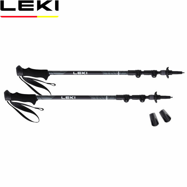 Mountaineering, Trekking - レキ LEKI トレッキングポール 伸縮式 レガシーライト Pro AS 190ブラック 2本組 山登り CARAVAN キャラバン 1300531 LEK1300531190