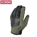 N[ ~bhEFCg TCN O[u AC192OLBK ]  CHROME MIDWEIGHT CYCLE GLOVES OLIVE~BLACK CRMAC192OLBK