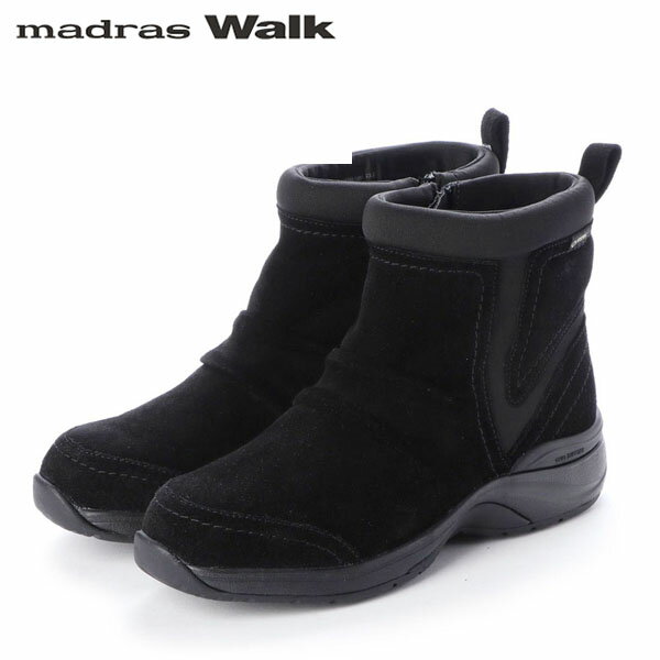 マドラスウォーク ブーツ レディース マドラスウォーク madras Walk レディース ゴアテックス レザーブーツ MWL1014 BLACK 防水透湿 防滑 MADMWL1014BLA