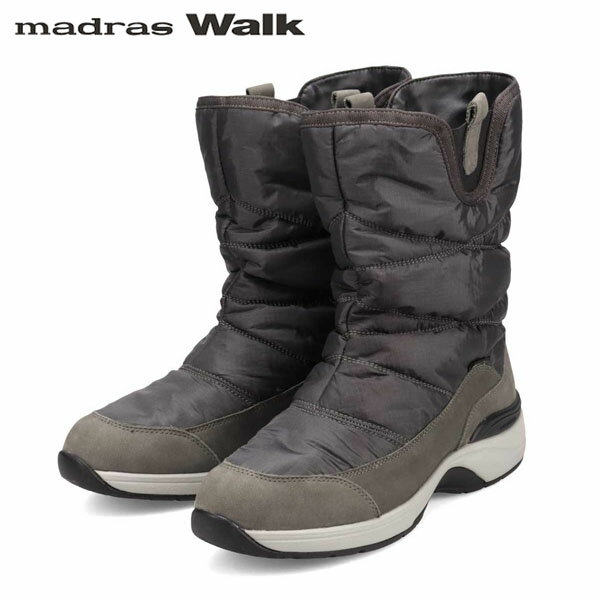 マドラスウォーク スノーブーツ レディース マドラスウォーク madras Walk レディース ゴアテックス ナイロンブーツ スノーブーツ MWL1016 D-GRAY 防水透湿 防滑 防寒 MADMWL1016DGR