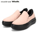 マドラスウォーク madras Walk レディース ゴアテックス スリッポン 厚底 レザー MWL1024 L-PINK 防水透湿 MADMWL1024LPI