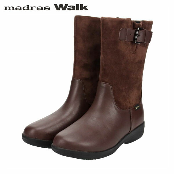 マドラスウォーク madras Walk レディース ゴアテックス ミドルブーツ MWL2207 D-BROWN 防水透湿 防滑 MADMWL2207DBR