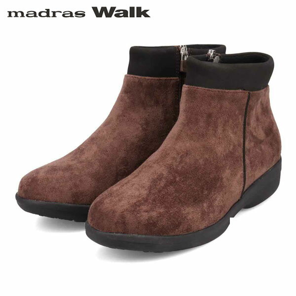 マドラスウォーク ブーツ レディース マドラスウォーク madras Walk レディース ゴアテックス ショートブーツ MWL2214 D-BROWN-SILKY 防水透湿 防滑 4E MADMWL2214DBRS