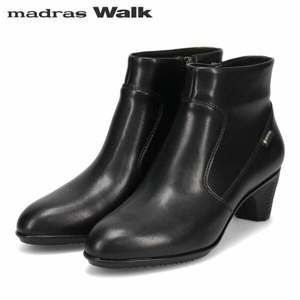 マドラスウォーク madras Walk レディース ゴアテックス ショートブーツ MWL2217 BLACK 防水透湿 防滑 MADMWL2217BLA