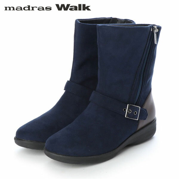 マドラスウォーク madras Walk レディース ゴアテックス ショートブーツ 大きいサイズ MWLQ2108 NAVY 防水透湿 防滑 MADMWLQ2108NAV