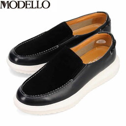 モデロ MODELLO メンズ 紳士靴 カジュアルシューズ スリッポン DM3313 BLACK/C 消臭 抗菌 マドラス madras MODDM3313BLAC