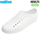 ネイティブシューズ Native Shoes メンズ レディース スリッポン ジェファーソン Jefferson ShlWht/ShlWht 軽量 衝撃吸収 ウォッシャブル NAT111001001999(4)