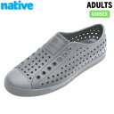 ネイティブシューズ Native Shoes メンズ レディース スリッポン ジェファーソン Jefferson Satgry/Satgry 軽量 衝撃吸収 ウ...