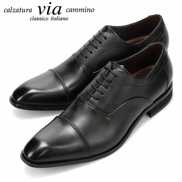 ヴィア カミーノ via cammino メンズ ビジネスシューズ 革靴 本革 VC1505 BLACK フォーマル マドラス madras VIAVC1505BLA