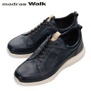 マドラスウォーク madras Walk メンズ ゴアテックス レザースニーカー カジュアルシューズ MW7600 NAVY 防水透湿 MADMW7600NAV