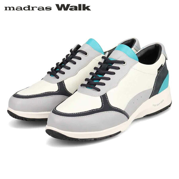 マドラスウォーク madras Walk レディース ゴアテックス スニーカー シューズ MWL1204 WHITE/GRAY 防水透湿 ウォーキング MADMWL1204WHTGRY