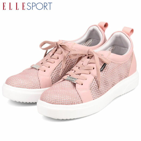 エルスポーツ ELLESPORT レディース 厚底 インヒールスニーカー シューズ LAVENDER 軽量 グリップソール 滑りにくい 美脚 マドラス madras ELLESP12566V3LAV