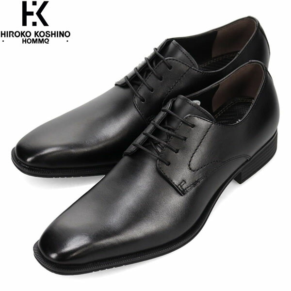 HIROKO KOSHINO HOMME ヒロココシノ オム メンズ ビジネスシューズ ドレスシューズ 革靴 HR1005 BLACK 通勤 マドラス madras HKHHR1005BLA