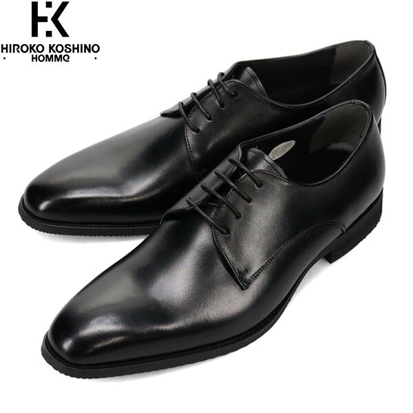 HIROKO KOSHINO HOMME ヒロココシノ オム メンズ ビジネスシューズ ドレスシューズ 革靴 HR5003 BLACK 通勤 マドラス madras HKHHR5003BLA