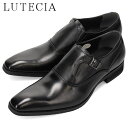 ルーテシア LUTECIA メンズ ビジネスシューズ 革靴 LU7809 BLACK 黒 ロングノーズ モンクストラップ マドラス madras LUTLU7809BLA