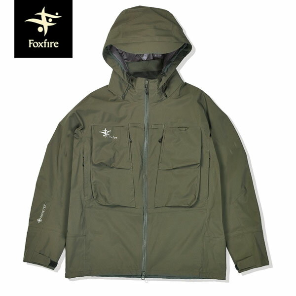 フォックスファイヤー Foxfire フィッシングジャケット ゴアテックス 防水透湿 ダイナライトジャケット ダークオリーブ ストレッチ ウェーディング FOX5013649233