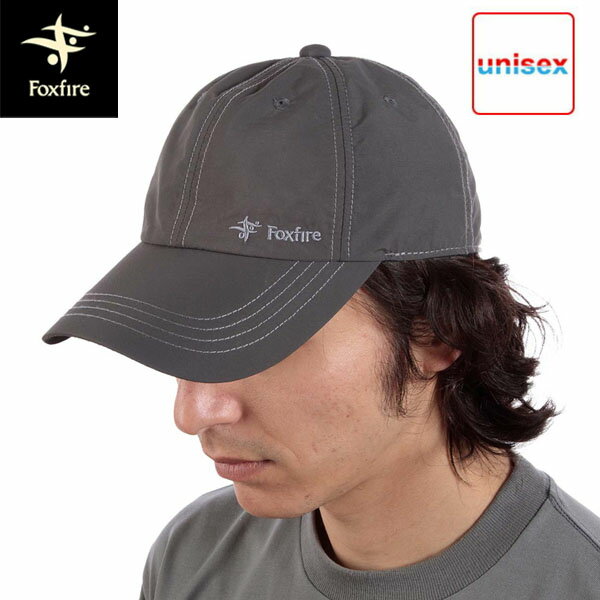 フォックスファイヤー Foxfire メンズ レディース キャップ 帽子 サプレックスロゴキャップ チャコール(023) 撥水 FOX5522543023