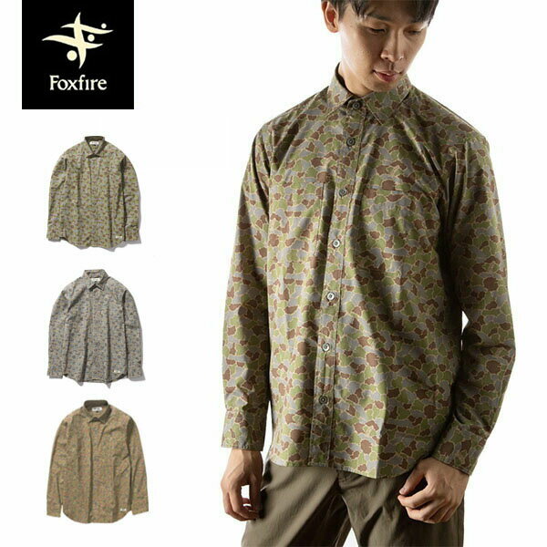 フォックスファイヤー Foxfire SPRUCE LINE フィッシング シャツ 長袖 フィッシュアイカモシャツ FOX6212145