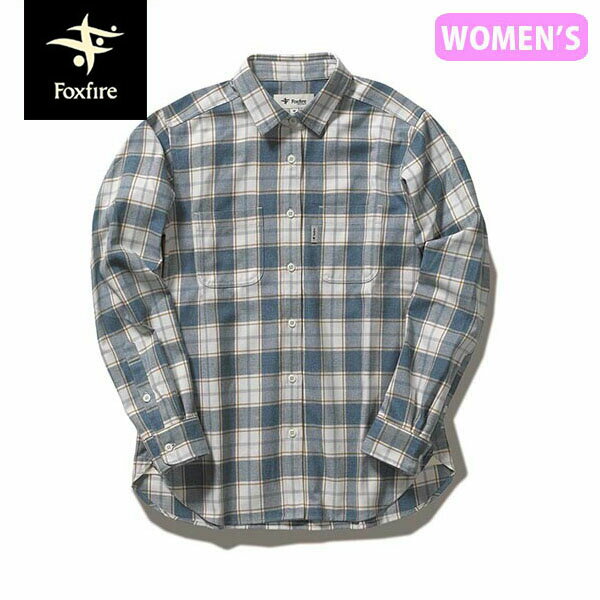 セール フォックスファイヤー Foxfire レディース シャツ 長袖 TSウォームチェックシャツ TS Warm Check Shirt 微起毛 ハイキング キャ..