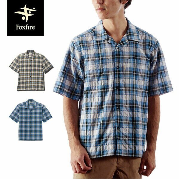 フォックスファイヤー Foxfire メンズ シャツ 半袖 CシールドサーフェスチェックOCシャツS/S FOX5212203のサムネイル