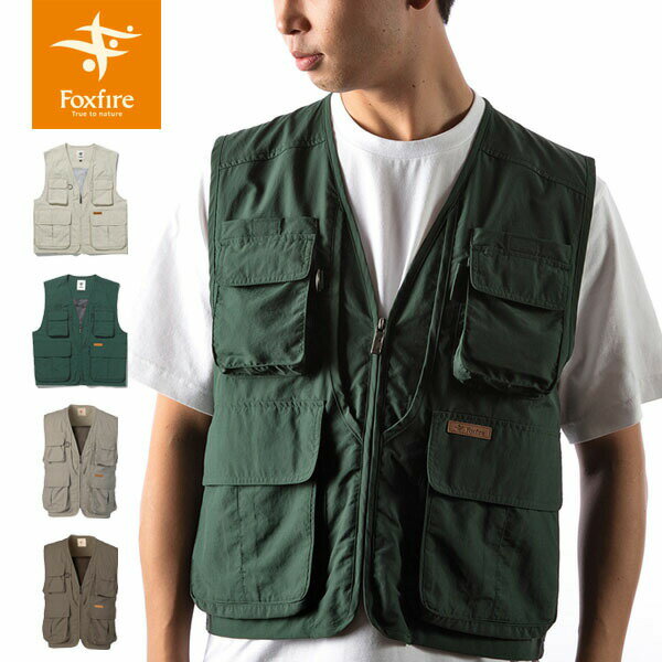 フォックスファイヤー Foxfire メンズ サプレックスガイドベストII ベスト 釣り フィッシングギア フィッシング 釣り具 男性用 Supplex GuiDe Vest 2 FOX5610055