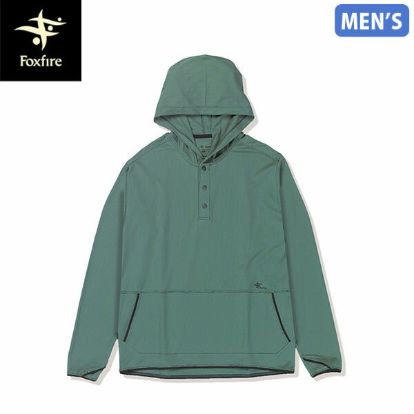 フォックスファイヤー Foxfire メンズ 防虫パーカー SCハニカムフーディ アッシュグリーン 防虫 UVカット 速乾 虫よけ 釣り FOX5215646246