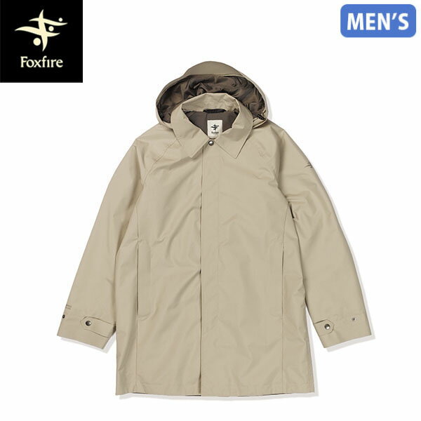 フォックスファイヤー Foxfire メンズ ステンカラーコート ゴアテックス WSミストラルコート ダークグラナイトサンド GORE-TEX 防水透湿 通勤 FOX7413692244