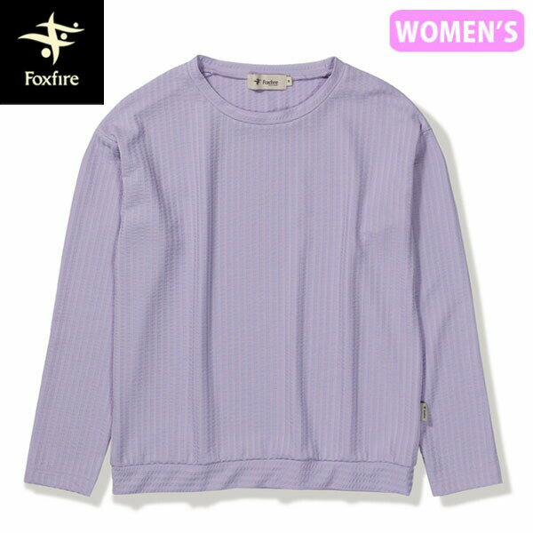フォックスファイヤー Foxfire レディース トップス カットソー 長袖 TSワッフルリブルーズクルー ラベンダー(089) FOX8215551089