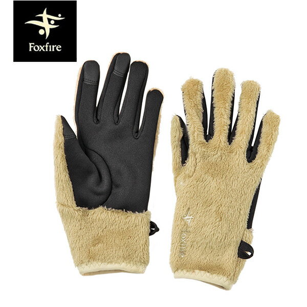 フォックスファイヤー Foxfire グラブ 手袋 グローブ ハグロフトフリースグラブ スマホ対応 ユニセックス マイクロフリース 保温 防寒 静電気防止 アウトドア ベージュ（011） FOX5420250011